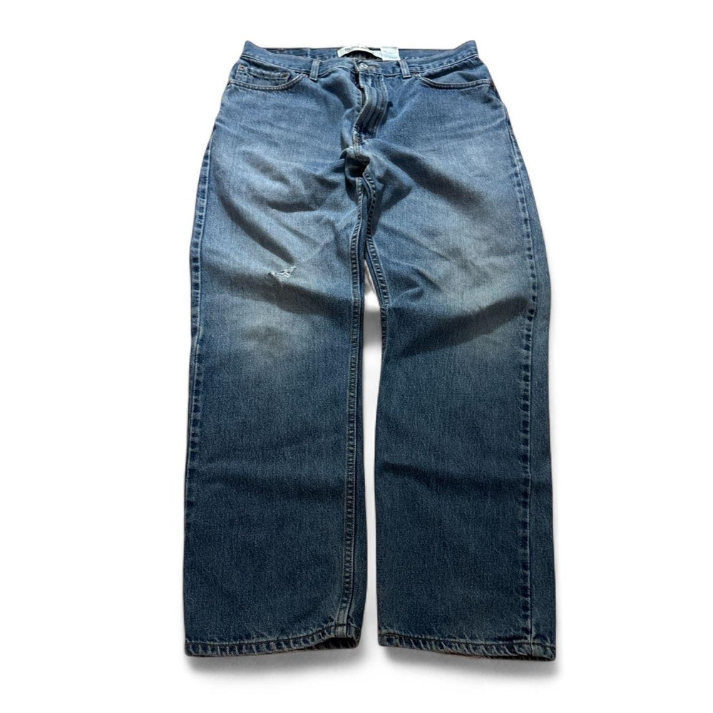 Levis 505 Regular Fit Medium Wash Straight Leg Jeans W36 L32 Blue Denim
